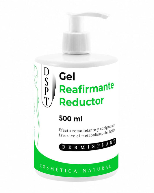 GEL REAFIRMANTE REDUCTOR MENTA | DERMISPLANT | EFECTO REMODELANTE Y ADELGAZANTE | FAVORECE EL METABOLISMO DEL LÍPIDO