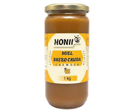 Miel de Brezo Cruda Cremosa 1000 grs HONII