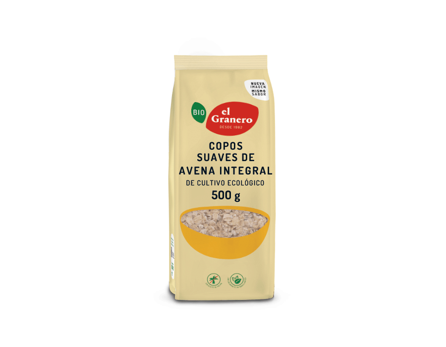 Copos de Avena Suaves Bio de 500 grs